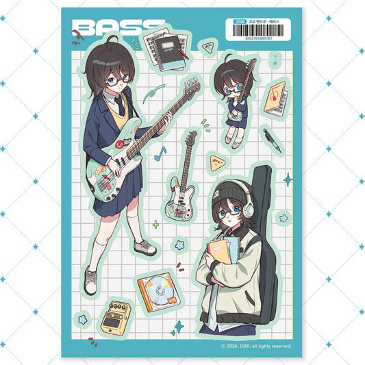 DOR - highschool band bass sheet sticker