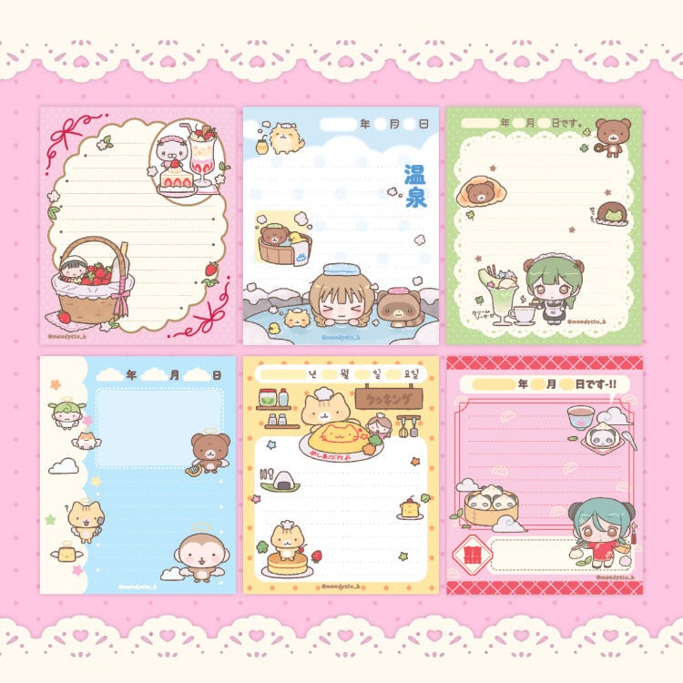 moodyclub - memo sheet sticker