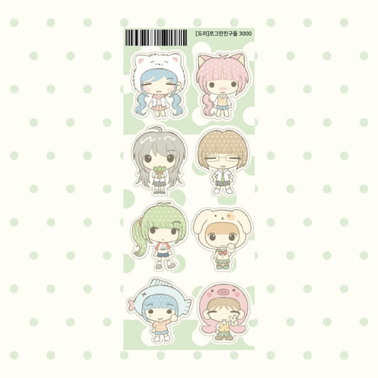 dori - little bit friends sticker sheet