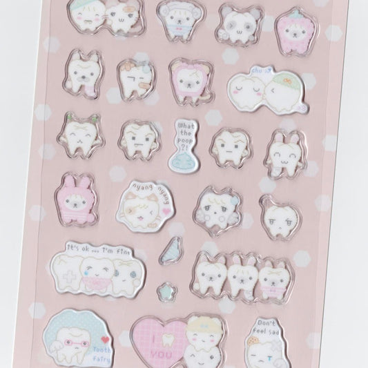 saenal - tooth candy sticker sheet