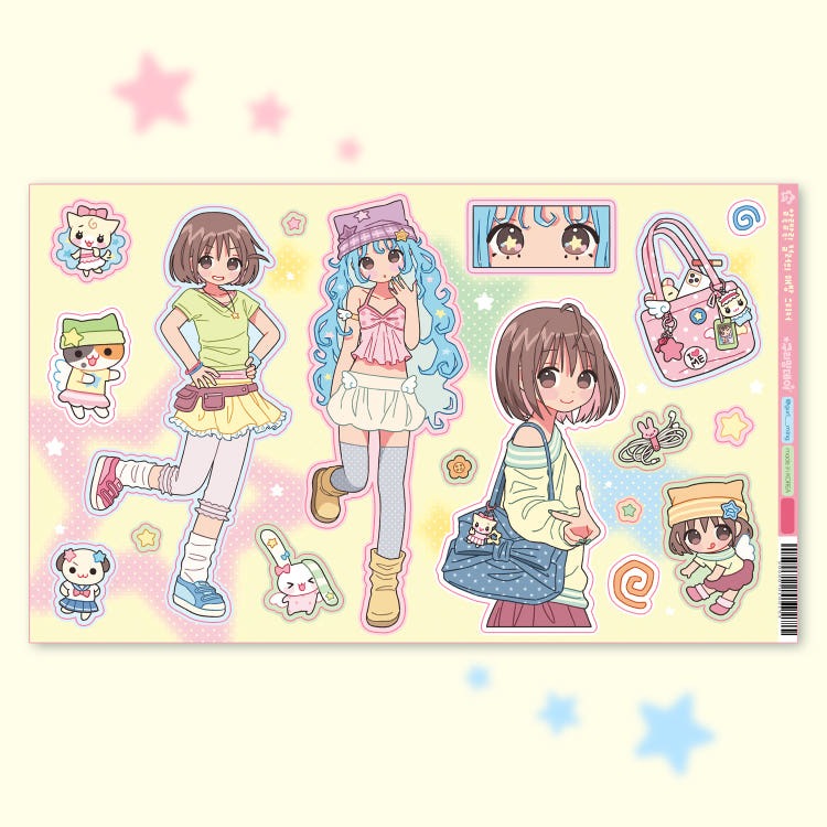 Guriming - colorful sticker
