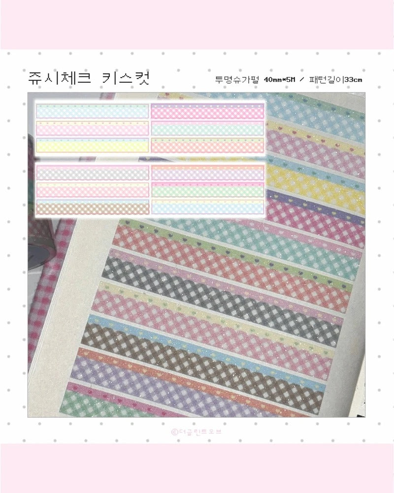 the glint of - Juicy check Kiss Cut tape