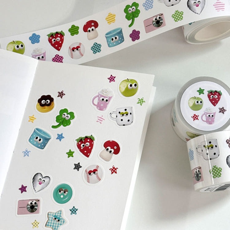 Bit By Bit - Eyes kisscut tape