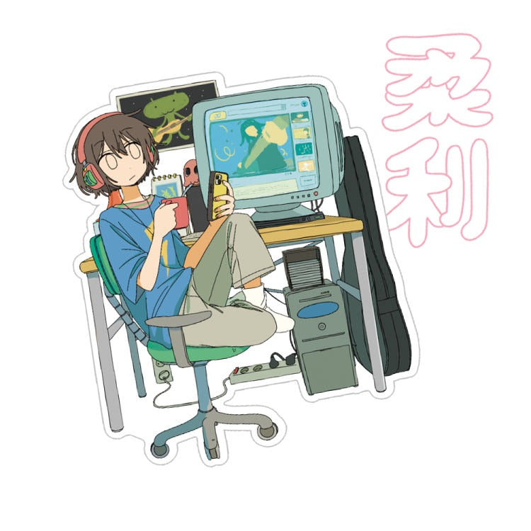 keemyurii - desk die cut sticker