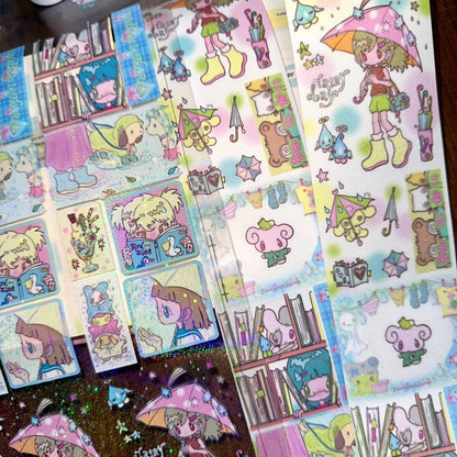 Accio Shop - Rainy day roll sticker kiss cut tape