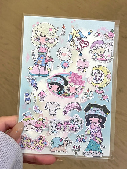 Sunonebird x booboo dream hologram sticker