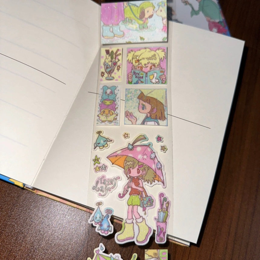 Accio Shop - Rainy day roll sticker kiss cut tape