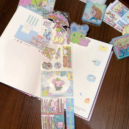 Accio Shop - Rainy day roll sticker kiss cut tape