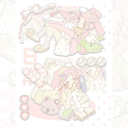 Yurica - Rest day Holographic Sticker
