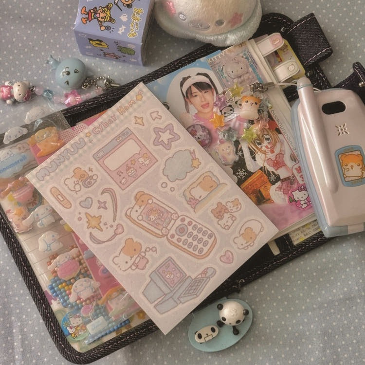 munyu - cyber ham sticker sheet