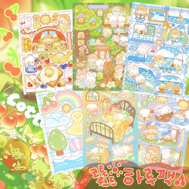 cotton world - daily sticker pack