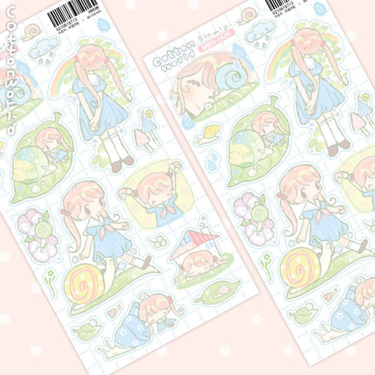 cotton world - snail sticker