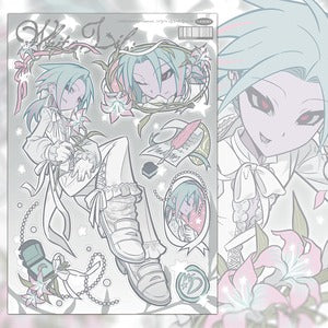 Alien Storm - white lily k.10 sticker