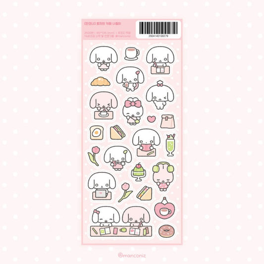 manconiz - bunny cafe sticker