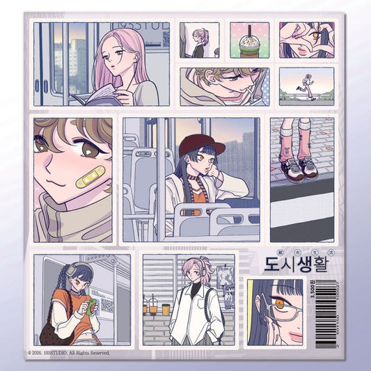 193 studio - city life sticker sheet