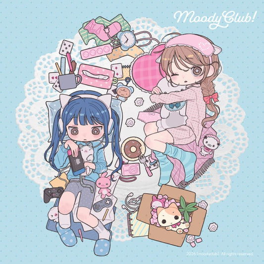 moodyclub - winter sticker 2 blue