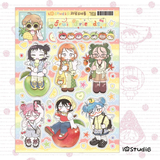 iostudio - fruit girls Sticker