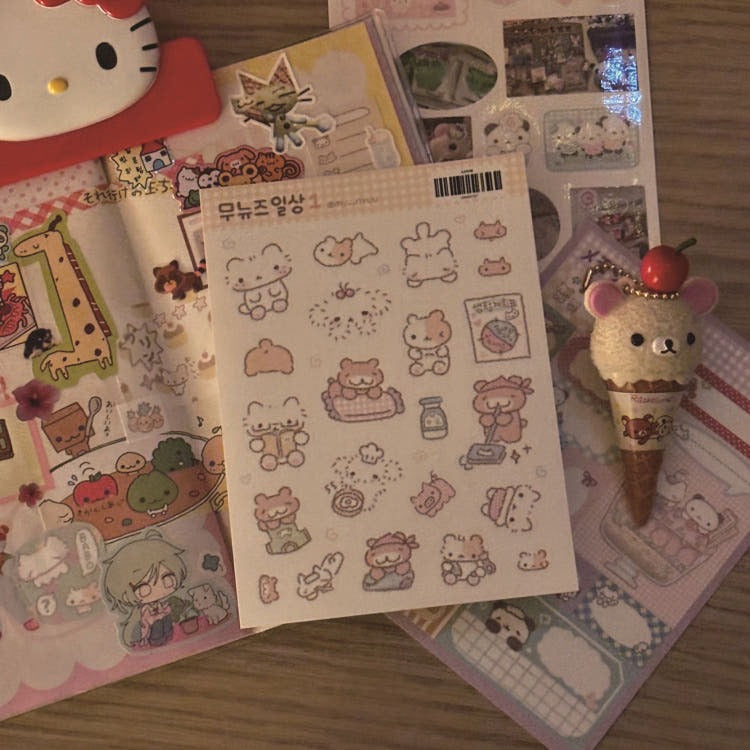 munyu - munyu's daily life 1 sticker sheet