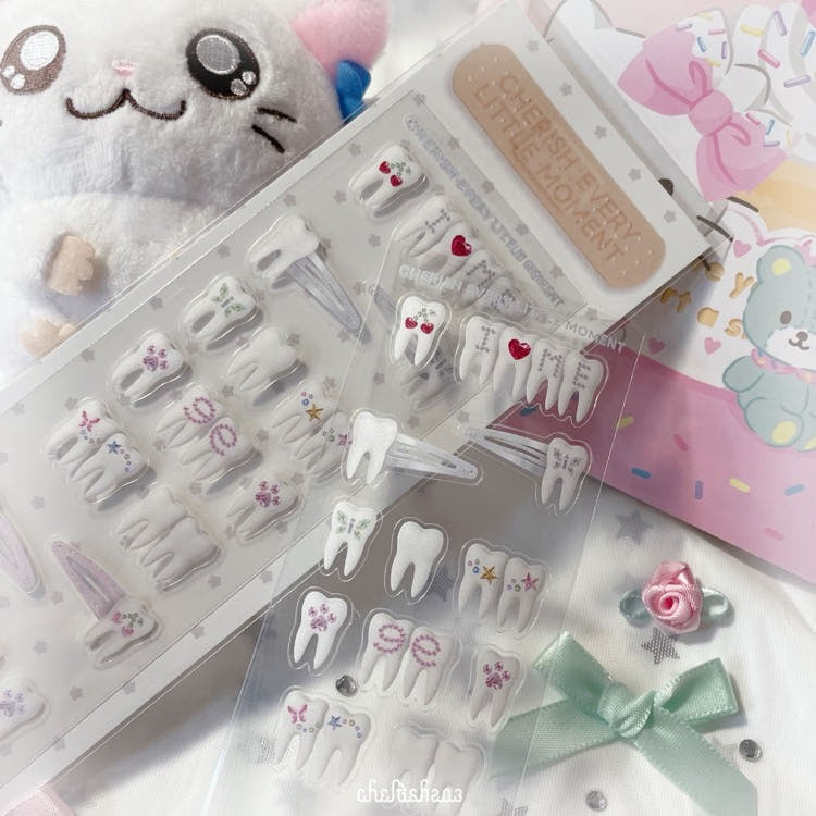 cherish 203 - tooth gem sticker