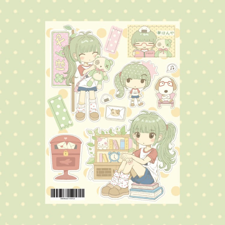 dori - lucky bookstore sticker sheet