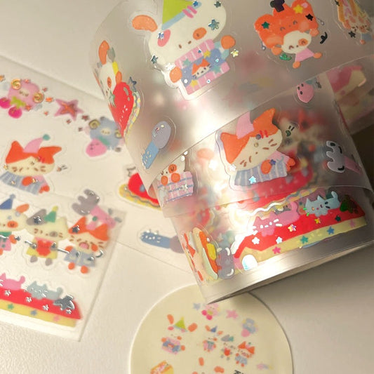 Berddi - Picnic Piece Hologram Silver Kiss Cut Sticker