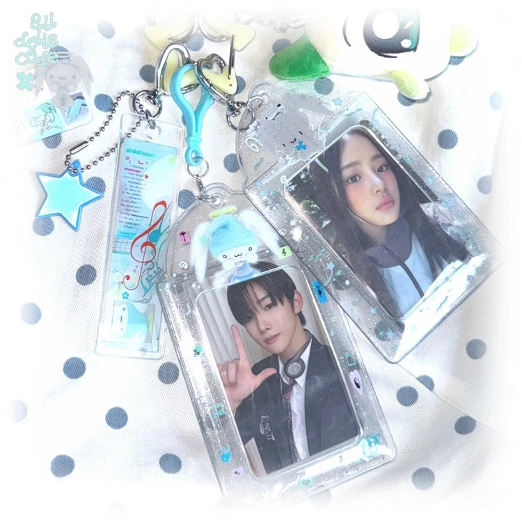 alldollscode - transparent pvc card holder