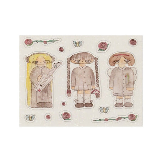 zinzoo - school girl sheet sticker