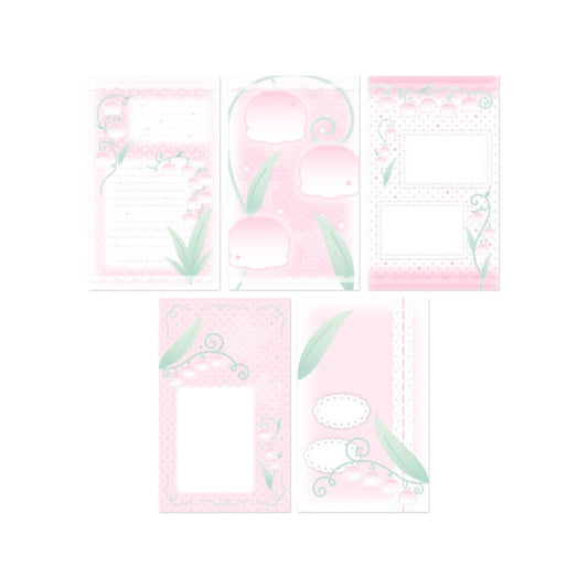 Nevertheless - flower lace pink  memo sheet sticker