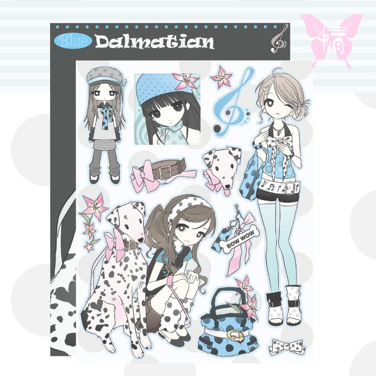 jbeagoop - blue dalmatian sticker