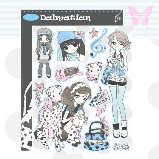 jbeagoop - blue dalmatian sticker