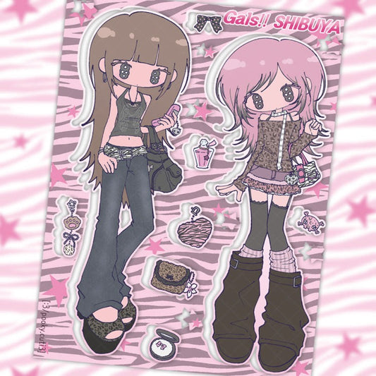 Pooky Cuti3 - gals!! shibuya Sticker