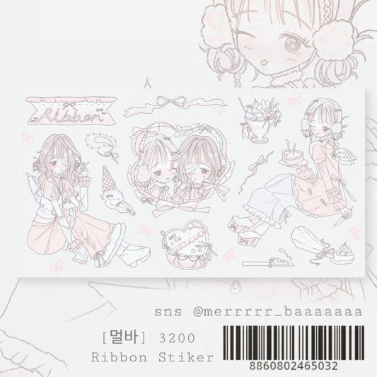 Merrba - ribbon Seal Sticker