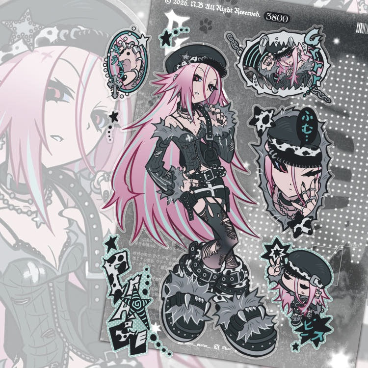 alien storm - vkei eo sheet sticker