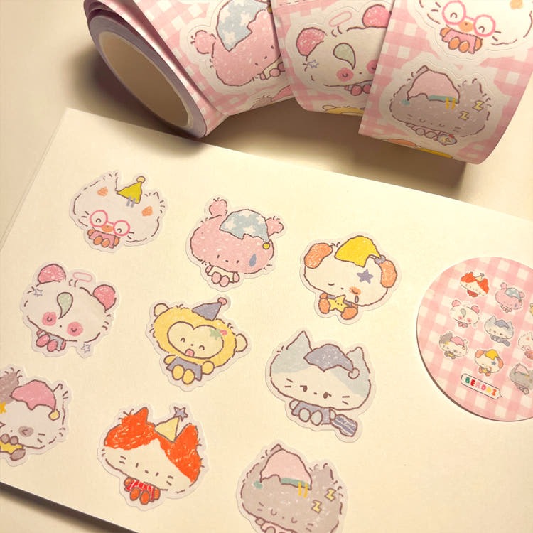 Berddi - Sleepy Memo Sheet Kiss Cut Sticker