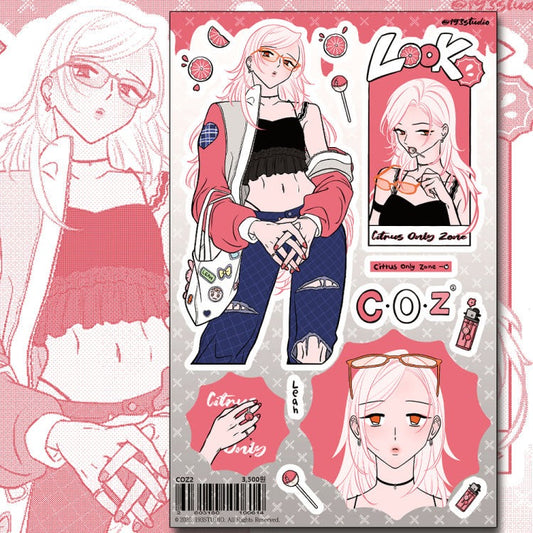 193 studio - coz 2 sticker sheet