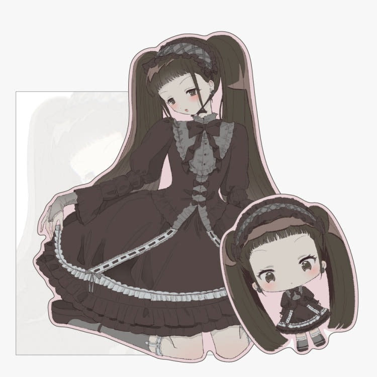 Sieb - gothic girl Die Cut Sticker