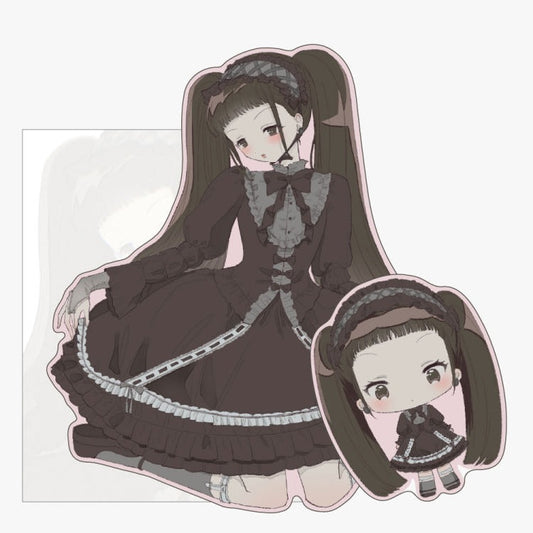 Sieb - gothic girl Die Cut Sticker