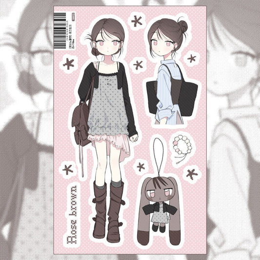 towanoflat - rose pink sticker