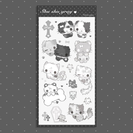 Natsunya - shushu gray sticker