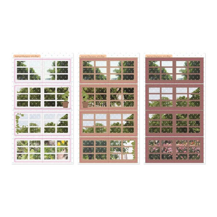 Nevertheless - weekly summer windows memo sheet sticker