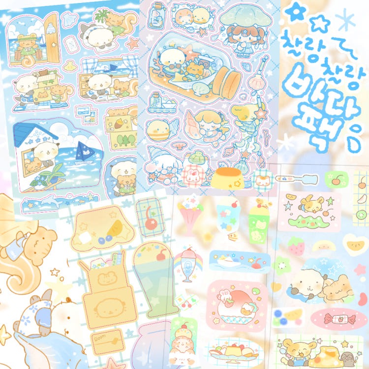 cotton world - ocean sticker pack