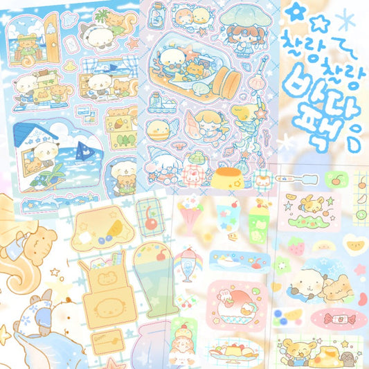 cotton world - ocean sticker pack