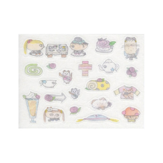 zinzoo - rose latte sheet sticker
