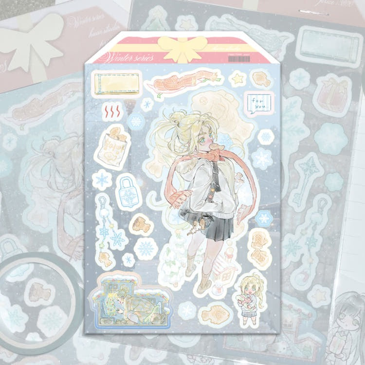 huae - happy winter sticker sheet