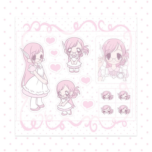pumpum - meta pink maid sticker