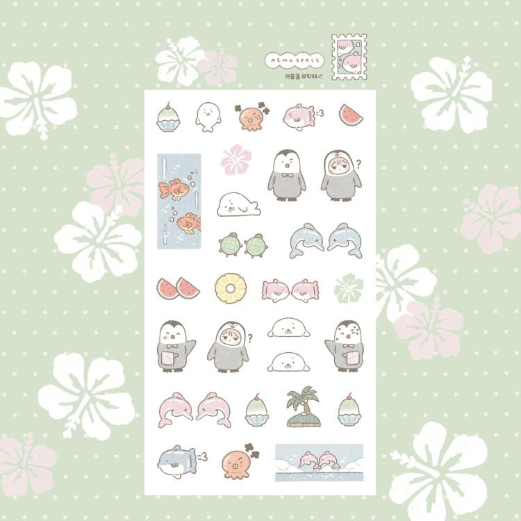 nemo space - take care of summer sheet sticker