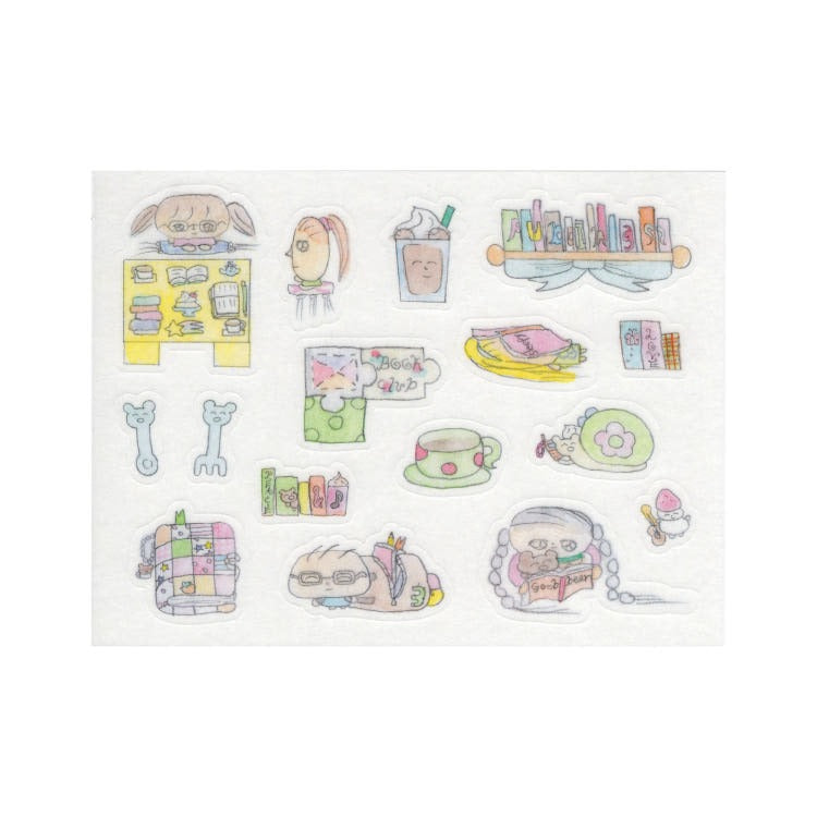 zinzoo - book club sheet sticker