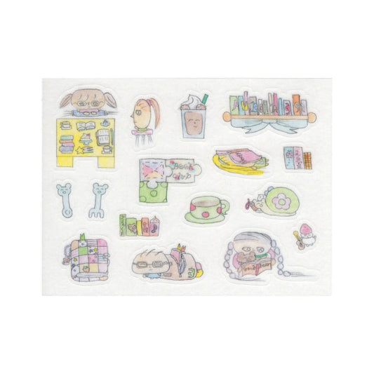 zinzoo - book club sheet sticker