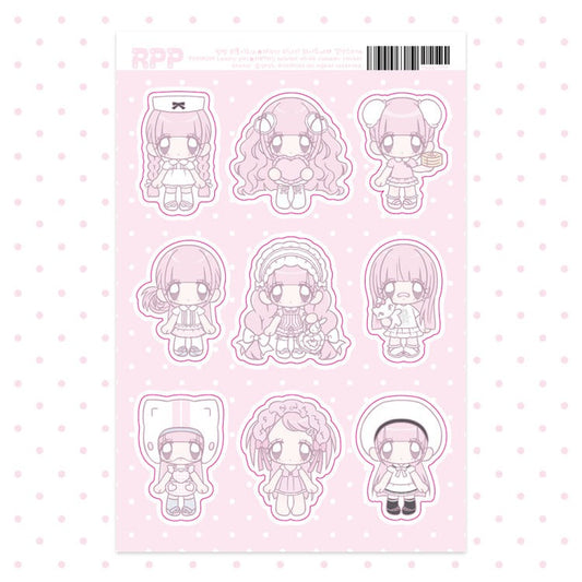 pumpum - meta mini me white summer sticker