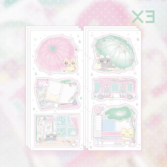 Ako Aikong - rain memo sheet sticker